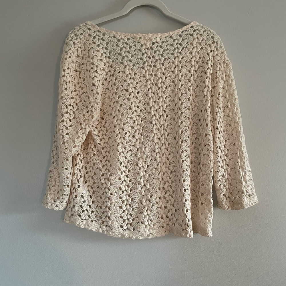 Anthropologie Staring at Stars Crochet Sweater - Picture 2 of 3